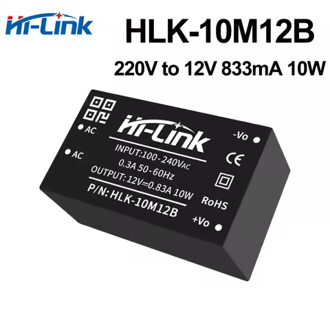 Hi-Link Low Cost 5V 600mA 3W/5V 1A 5W/12V 10W HLK-3M05B HLK-5M05B HLK-10M12B AC DC Power Supply Sour