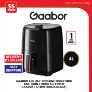 GAABOR  AF40M-BK03A BLACK 4.0L 360° CYCLONE NON STOCK ONE TURN TIMING AIR FRYER