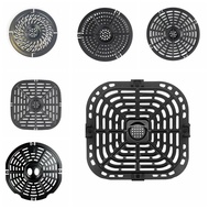 ERHANA Square Air Fryer Grill Pan Non-Stick Round Air Fryer Mat Easy To Install and Remove No BPA Crisper Basket Air Fryer Accessories