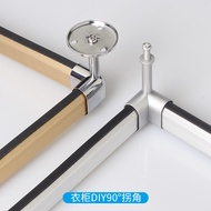 Best-Selling Clothes Rod Accessories Clothes Rod Cabinet Rod Flange Seat Clothes Right Angle Clothes