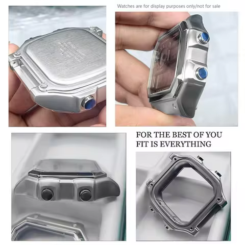 for Casio 3299 AE1200 Case AE-1200 AE-1200WH AE1300 Bezel Glass Stainless Steel Shell Watch All Meta