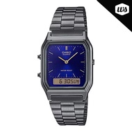Casio Standard Analog Digital Gray Ion Plated Stainless Steel Band Watch AQ230GG-2A AQ-230GG-2A