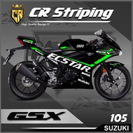 Cutting Sticker GSX 150 R - Motorcycle Accessories Sticker GSX 150 R Schotlite GSX Gold Hologram Var