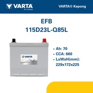 Q85 | 115D23L | VARTA SILVER DYNAMIC EFB CAR BATTERY |  MAZDA TOYOTA SUBARU  NISSAN | [INSTALLATION 