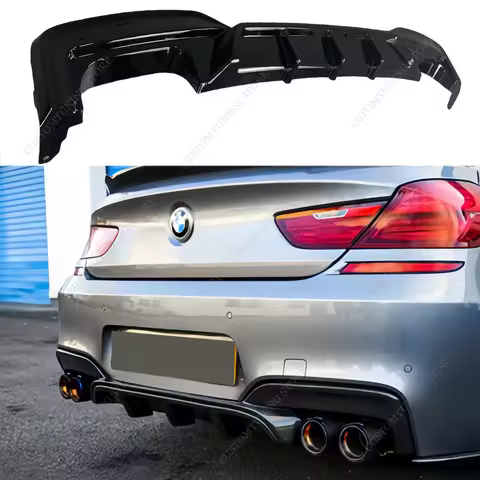 For BMW F06 F12 F13 6 Series M Pack Rear Bumper Diffuser 640i 650i 640d 650d M Sport 2013-2017 Repla