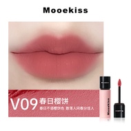 Son môi màu đỏ Lê riqos mooekiss V12-Matte V07 & V15 Son bóng Malaysia thực hiện