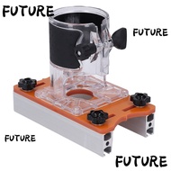 HL-FUTU Woodworking Router Base, Transparent Cover Fastener Kit Wood Trimmer Router Base, Adjustale 