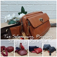 Genuine Leather Sling Bag, Men's Sling Bag, Genuine Leather Waist Bag, Genuine Leather Sling Bag