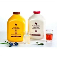 [ 1 Set ] Forever Aloe Vera Gel &amp; Forever Aloe Berry Nectar Original