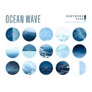 數位 Ocean Wave 北方星辰 |漸層藍海洋水彩攝影IG限動圖示| 立即下載