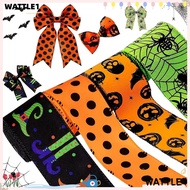 WTTLE 5Yards Ribbon, 5Yards Pumpkin DIY Sewing Crafts, Fashion Dot Print  Handmade Ribbon Gift Wrapp