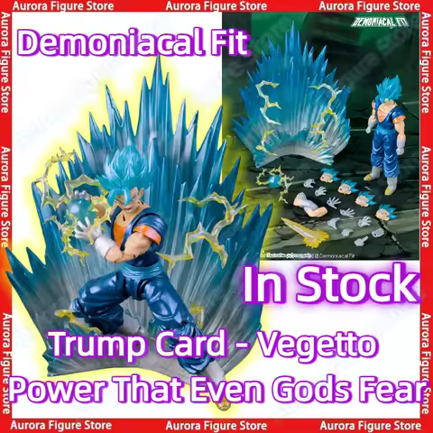 In Stock Demoniacal Fit Dragon Ball Z SHF Trump Card Power That Even Gods Fear Vegetto Anime Action 