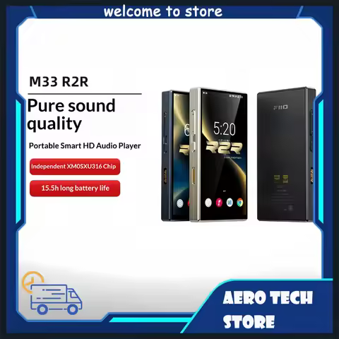 FiiO M33 R2R Digital Audio Player Snapdragon 680 8GB 128GB 5.5" FHD Screen True R2R DAC Hi-Res DAP A