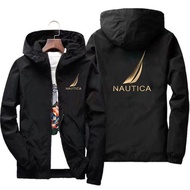 Nautica Áo gió mùa xuân và mùa thu nam áo mưa leo núi áo khoác Jacket mùa hè nam Áo khoác câu cá áo