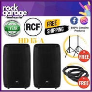 RCF HD 15-A 15" 2-Way 1400W Active Speaker With Speaker Stand And Cable - Each / Pair ( HD15A / HD 15 A )