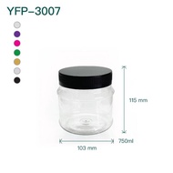 Balang Kuih Raya - 750ml PET Container  - Bekas Cookie Jar Balang Biskut Plastik Kosong YFP3007 / J8