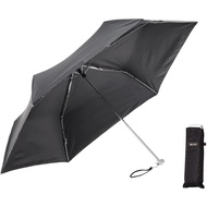 Waterfront Folding Umbrella Parasol and Rain Umbrella Poke Flat Sunshade Black 50cm Lightweight Comp