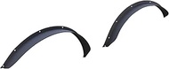 Black Horse Off Road - Sheet Metal Plate Style (2DR) Textured Front & Rear Fender Flares Compatible 