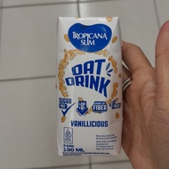 Tropicana Slim Oat drink VANILLICIOUS sereal Sugar Free Lowfat 190ml
