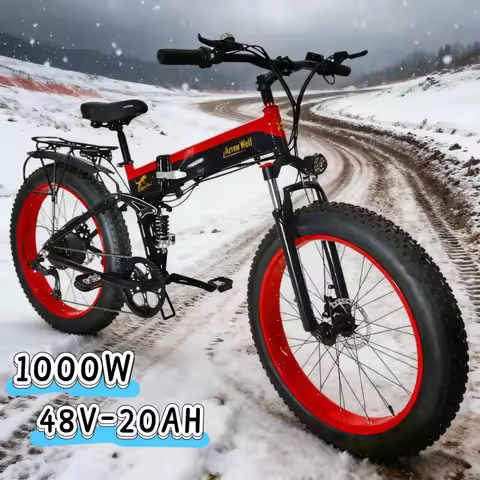 1000W motor electric bicycle, 26-inch 48V 20AH capacity battery electric bike, high-performance off-