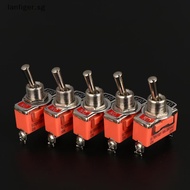 LL 5pcs SPST DPDT 250V 15A Toggle Switch 2 Position Latching On-off On-on On-off-on E-TEN1322 1021 1