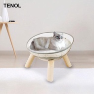 [TENOL] Space Clear Capsule Cat Bed,Clear Capsule Cat Bed,,Removable Washable Pet Couch Bed for Smal