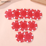 [ope] 10 Pcs ABS Plastic   Casino Texas Hold'em  Metal Coins 11.5g   Game Chip Set Accessories MY