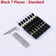 WK-Stainless Steel Headless Guitar Bridge Single Fret Fanned Guitar Bridge 1 Set 6 String 7 String 8