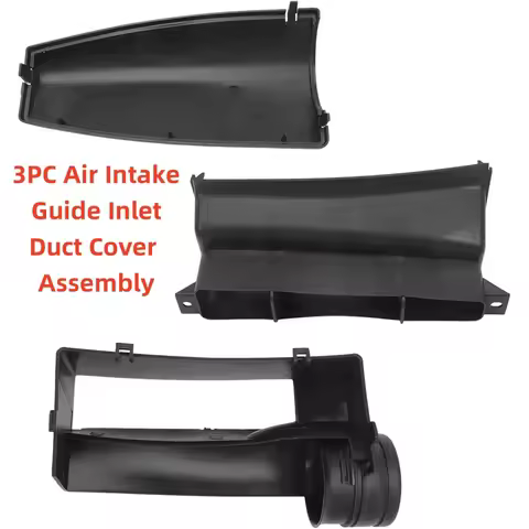 3PCS Air Intake Guide Inlet Duct Cover Assembly For VW Golf Jetta Mk5 Mk6 Audi A3 1K0805971C 1K08059