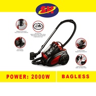 Milux 2.0L Cyclone Logic Vacuum Cleaner MVC-8201 (2200W)