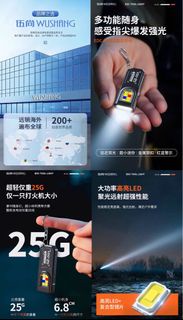 2025 年 最新設計：迷你鑰匙扣手電筒強光充電便攜隨身發光掛件工作燈多功能警示充電（ 款式：便攜鑰匙扣燈【 比汽車燈亮 】。非常限量版，非常限量出售！數量非常有限！快要賣完！快些來購買啦！近期熱賣：