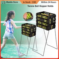 Tennis Ball Hopper Holds Steel Frame Ball Collector For Outdoor Training
