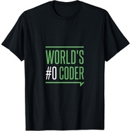 World 0 Coder - Cute Code Programming Code Humor Coder T-Shirt