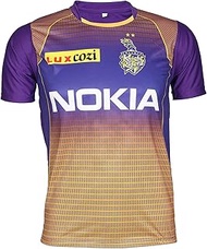 IPL Cricket KKR 2019 Jersey Supporter T Shirt RUSSELL 12 Custom Print Name No Kolkata Knight Riders Uniform(Russell 12, 44)