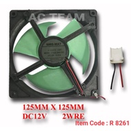 TOSHIBA FAN MOTOR (2 WIRE) - 125MM X 125MM DC12V MODEL : 4715JL-04W-S20