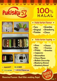(Isi 6)Pukis 6 Pilihan rasa, dan 12 Varian topping