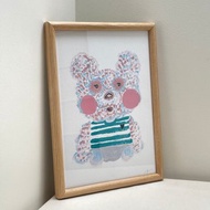 鬆弛熊 A4原創手繪印刷繪圖 | 掛畫 | 限量 | 裝飾畫