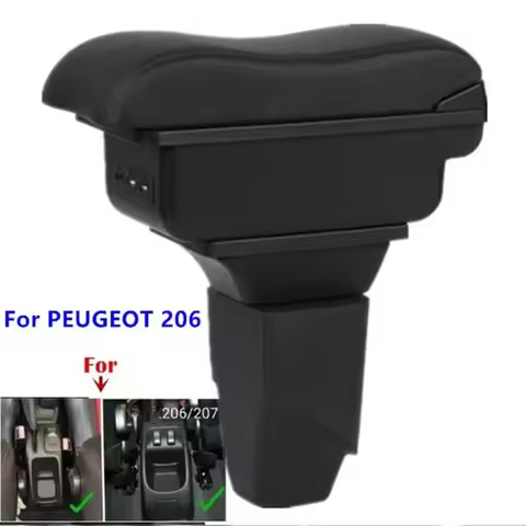 For PEUGEOT 206 Armrest For PEUGEOT 206 Car Armrest Box Interior Central Storage Box Dedicated Retro