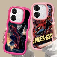 MERAH D-14 Spiderman Pink red Casing for ITEL S25 Ultra A50 A90 P55 A80 black