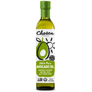 Chosen Foods 100% Pure Avocado Oil High Heat All-Purpose Cooking Avocado Oil  (250 ml / 500 ml)  Avo
