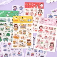 4Sheets/Pack Cute Cartoon Account Washi Stickers Children's Day Gifts
