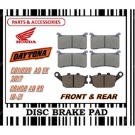 HONDA CB1100 EX 17-21 CB1100 RS 17-20 BRAKE PADS SET SUPERBIKE FR0NT & REAR DAYTONA TYPE