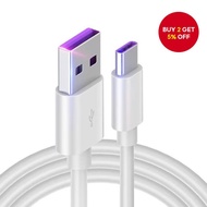 5A USB Type-C Cable for Samsung and Huawei, 40W Mobile Phone Charging Kabel USB Type C 5A untuk tele