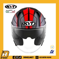 KYT NFJ Motion Matt Red Helmet | PSB Approved Helmet