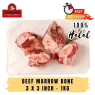Australia Beef Gearbox Bone (3x3 Inch Cut) – Soup Bone / Marrow Bone Cut - 1kg
