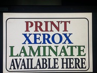 Print xerox laminate Made: By Hard PVC Plastic (like ATM and ID) 7.8x11 inches