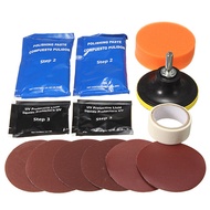 Headlight Lens Restoration Cleaner Kit Plastic Light Polishing Cleaner