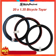 Ready Stock - FKR BICYCLE TYRE 20" (Tayar FKR Luar Basikal Size 20x1.35) WITH COLOUR LINE