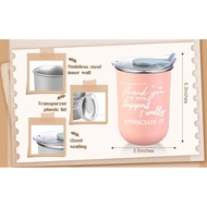 Maxdot 10 Pieces Thank You Gift Mug 10oz (about 283.5g) Team Staff Thank You Gift Bulk Stainless Ste