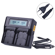 LP E6 LPE6 Ultra Fast LCD Dual Baery Charger for Canon LPE6 LP E6 LP-E6N DSLR EOS 5D Mark II III 60D 5D 7D 6D 70D Baery